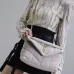 SAINT LAURENT Loulou Medium Shoulder Bag – Light Beige Suede with Chevron Quilt & Gold YSL Logo (Convertible Chain Strap) #B58764