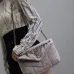 SAINT LAURENT Loulou Medium Shoulder Bag – Light Beige Suede with Chevron Quilt & Gold YSL Logo (Convertible Chain Strap) #B58764