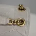 SAINT LAURENT Loulou Medium Shoulder Bag – Light Beige Suede with Chevron Quilt & Tone-On-Tone YSL Logo (Convertible Chain Strap) #B58767