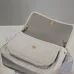SAINT LAURENT Loulou Medium Shoulder Bag – Light Beige Suede with Chevron Quilt & Tone-On-Tone YSL Logo (Convertible Chain Strap) #B58767