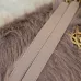 SAINT LAURENT Loulou Medium Shoulder Bag – Light Beige Suede with Chevron Quilt & Tone-On-Tone YSL Logo (Convertible Chain Strap) #B58768