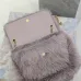 SAINT LAURENT Loulou Medium Shoulder Bag – Light Beige Suede with Chevron Quilt & Tone-On-Tone YSL Logo (Convertible Chain Strap) #B58768