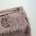 SAINT LAURENT Loulou Medium Shoulder Bag – Light Beige Suede with Chevron Quilt & Tone-On-Tone YSL Logo (Convertible Chain Strap) #B58768
