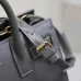 SAINT LAURENT Sac de Jour Small Tote Bag – Dark Gray Smooth Leather with Gold-Tone Hardware (Top Handles & Crossbody Strap) #B58761