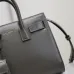 SAINT LAURENT Sac de Jour Small Tote Bag – Dark Gray Smooth Leather with Gold-Tone Hardware (Top Handles & Crossbody Strap) #B58761