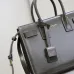 SAINT LAURENT Sac de Jour Small Tote Bag – Dark Gray Smooth Leather with Gold-Tone Hardware (Top Handles & Crossbody Strap) #B58761