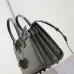 SAINT LAURENT Sac de Jour Small Tote Bag – Dark Gray Smooth Leather with Signature Hardware (Top Handles & Crossbody Strap) #B58770
