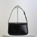 SAINT LAURENT Solferino Small Shoulder Bag – Black Croc-Embossed Patent Leather with Gold YSL Cassandre Closure  #B58751