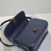 SAINT LAURENT Solferino Small Shoulder Bag – Black Croc-Embossed Patent Leather with Gold YSL Cassandre Closure  #B58751