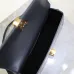 SAINT LAURENT Solferino Small Shoulder Bag – Black Croc-Embossed Patent Leather with Gold YSL Cassandre Closure  #B58751