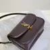 SAINT LAURENT Solferino Small Shoulder Bag – Deep Burgundy Box Leather with Iconic YSL Cassandre Closure  #B58750