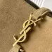 Saint Laurent 749036 Le 5A7 Mini Bucket Bag Suede Leather Gold Hardware 20cm #A67476