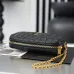 Saint Laurent 779649 Le Cassandre Matelassé Carré Vanity Bag Lambskin Gold Chain 18.5cm #A67475