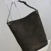 Saint Laurent 844346 Niki Series Suede Bucket Bag - Dark Brown with LE CASSANDRE Logo #B59502