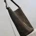 Saint Laurent 844346 Niki Series Suede Bucket Bag - Dark Brown with LE CASSANDRE Logo #B59502
