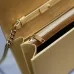 Saint Laurent CASSANDRE Chain Wallet (743364) - Gold, Italian Leather, Detachable Strap, 23×14×3cm #B59987
