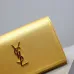Saint Laurent CASSANDRE Chain Wallet (743364) - Gold, Italian Leather, Detachable Strap, 23×14×3cm #B59987