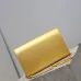 Saint Laurent CASSANDRE Chain Wallet (743364) - Gold, Italian Leather, Detachable Strap, 23×14×3cm #B59987