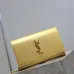 Saint Laurent CASSANDRE Chain Wallet (743364) - Gold, Italian Leather, Detachable Strap, 23×14×3cm #B59987