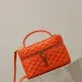 Saint Laurent GABY MINI Box Bag (766731) - Yellow, Sheepskin Quilted, Double Zipper, 18×11×6.5cm #B59986