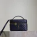 Saint Laurent GABY MINI Box Bag (766731) - Yellow, Sheepskin Quilted, Double Zipper, 18×11×6.5cm #B59986