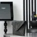 YSL 769307 LE Envelope Black Woven Textile Clutch Evening Handbag #B66000