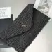 YSL 769307 LE Envelope Black Woven Textile Clutch Evening Handbag #B66000