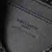 YSL 769307 LE Envelope Black Woven Textile Clutch Evening Handbag #B66000