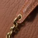 YSL 841702 LE Envelope Brown Lambskin Chain Shoulder Crossbody Clutch Handbag #B65997