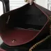 YSL 841702 LE Envelope Burgundy Lambskin Chain Shoulder Crossbody Evening Clutch Handbag #B65998
