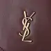 YSL 841702 LE Envelope Burgundy Lambskin Chain Shoulder Crossbody Evening Clutch Handbag #B65998