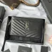 YSL Caviar Leather Zip Clutch Pouch 423297 W23xH13cm #B67181