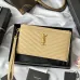 YSL Caviar Leather Zip Clutch Pouch 423297 W23xH13cm #B67181
