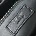 YSL Cléo 5 à 7 Glossy Croc Embossed Leather Underarm Bag Gold Logo Handbag #B65973