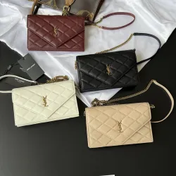 YSL Quilted Leather Becky Chain Bag 871149 W20xH13xD5cm #B67180