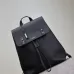 YSL Saint Laurent Sac De Jour Men's Black Grained Leather Backpack #B50218