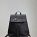 YSL Saint Laurent Sac De Jour Men's Black Grained Leather Backpack #B50218