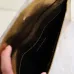 YSL Uptown Gold Snakeskin Clutch, 27 x 16 x 2 cm #B63194