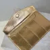 YSL Uptown Gold Snakeskin Clutch, 27 x 16 x 2 cm #B63194