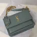 YSL Uptown Gold Snakeskin Clutch, 27 x 16 x 2 cm #B63195