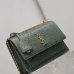 YSL Uptown Gold Snakeskin Clutch, 27 x 16 x 2 cm #B63195