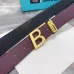 BALLY AAA+ belts Luxury Leather Belts Smooth Buckle Designer Belt width:3.4cm #B53958