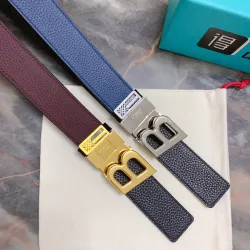 BALLY AAA+ belts Luxury Leather Belts Smooth Buckle Designer Belt width:3.4cm #B53958
