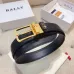 BALLY AAA+ belts Luxury Leather Belts Smooth Buckle Designer Belt width:3.4cm #B53961
