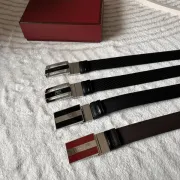 BALLY AAA+ belts Luxury Leather Belts Smooth Buckle Designer Belt width:3.5cm #B53963
