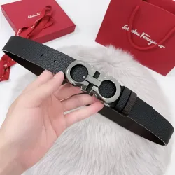 Ferragamo AAA+ Leather Belts Wide 3.5cm #B33373