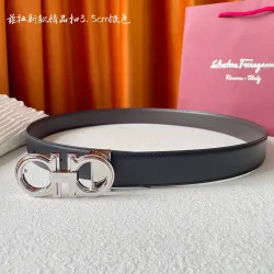 Ferragamo AAA+ Leather Belts Wide 3.5cm #B33378
