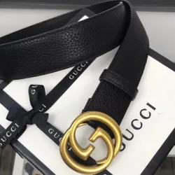 Gucci 1:1 GG 2.0cm New classic embossed leather belt  for women #9121713