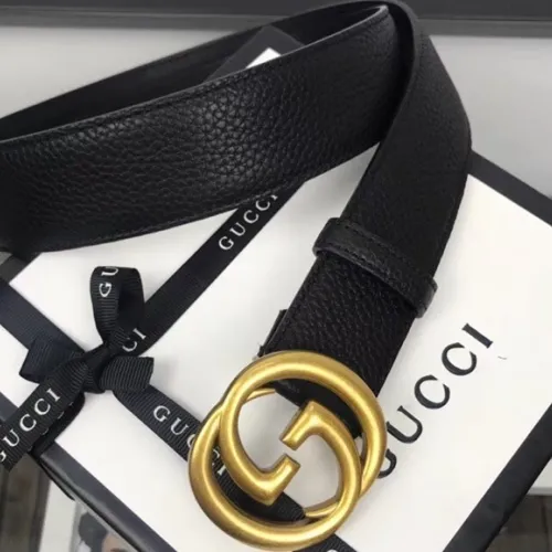 Gucci 1:1 GG 2.0cm New classic embossed leather belt  for women #9121713