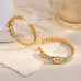 Dior CD Montaigne Crystal-Accented Hoop Earrings #B49973